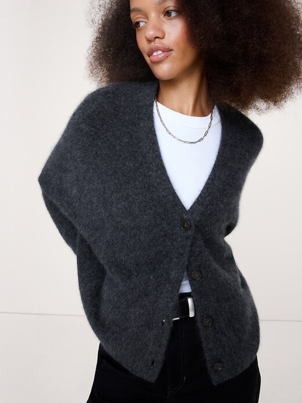 Banana Republic Brushed Cashmere Cardigan